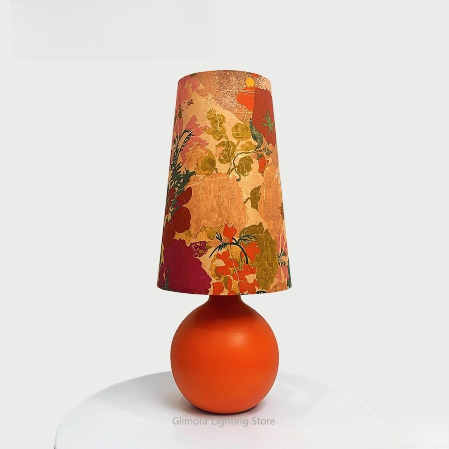 Century Textile & Sewing Supply Hours - Orange Sphere Table Lamp: UK Liberty