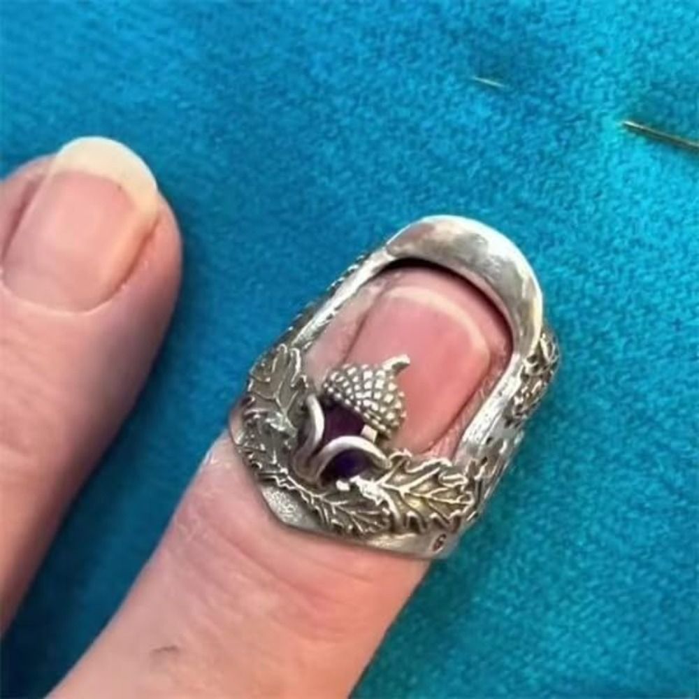 Sewing Thimble Metal - Metal Open Nail Acorn Thimble Durable
