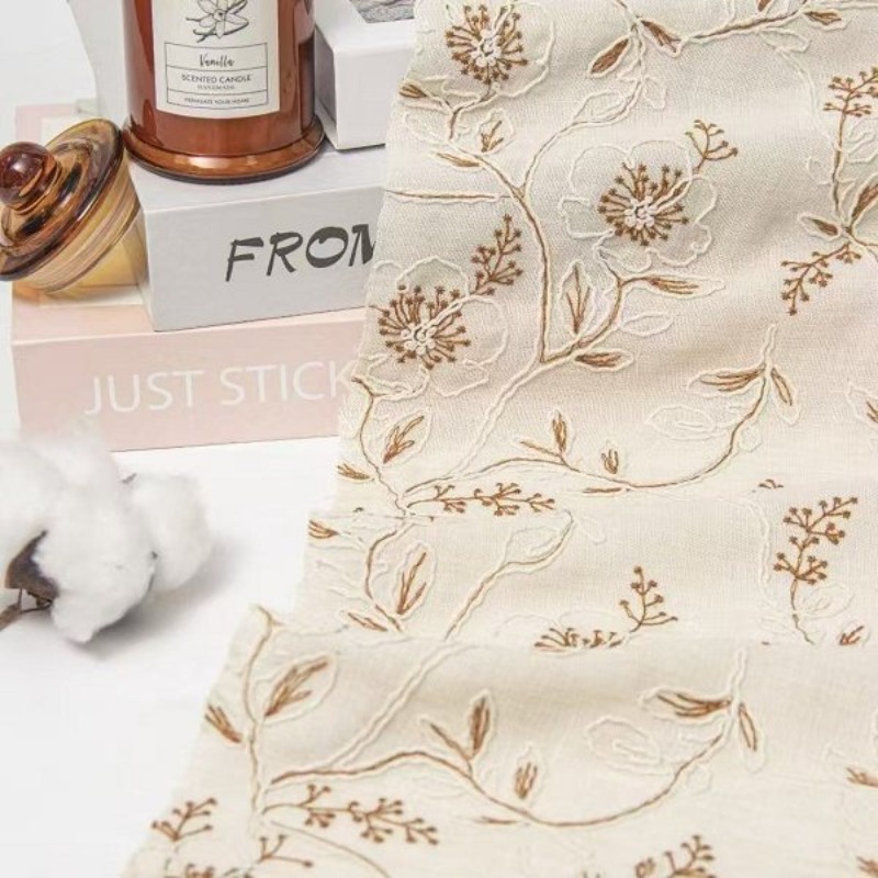 Embroidered Tulle Lace Trim Fa - Sewing Fabric recension och pris