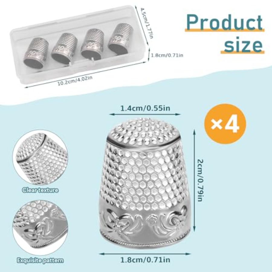 ZMAAGG Thimbles for Hand Sewin - Sewing Thimble Metal recension och pris