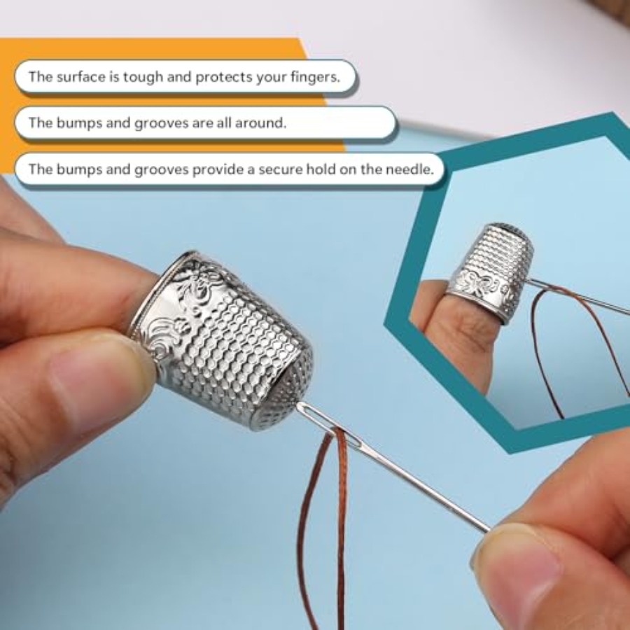 ZMAAGG Thimbles for Hand Sewin - Sewing Thimble Metal recension och pris