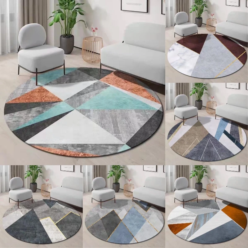 ~O~Geometric Round Rug with Mo - Century Textile & Sewing Supply Hours recension och pris