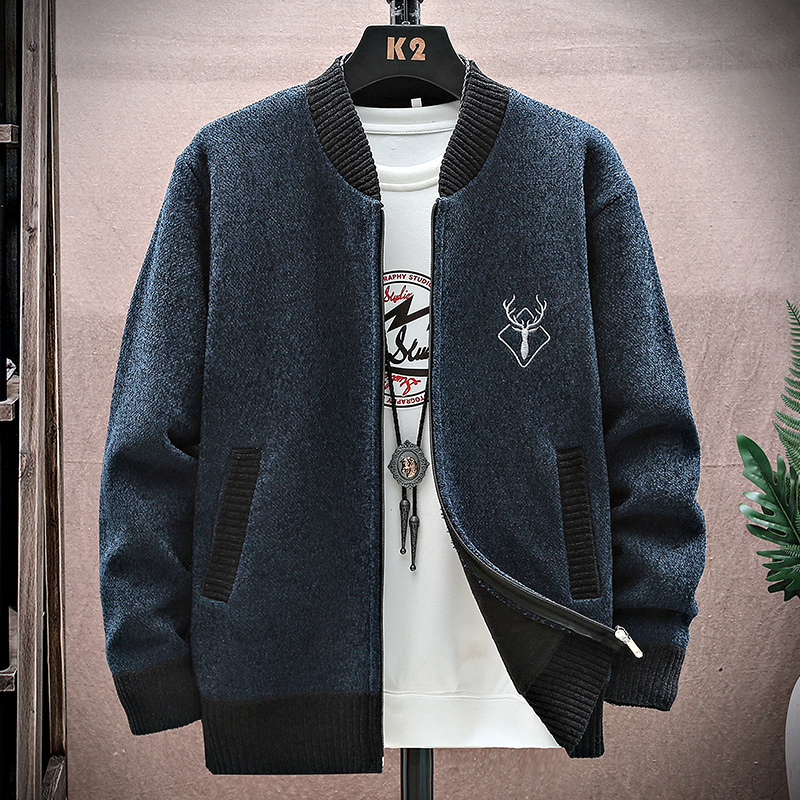Men Cardigan Knitted Sweaterco - Sewing Jackets recension och pris