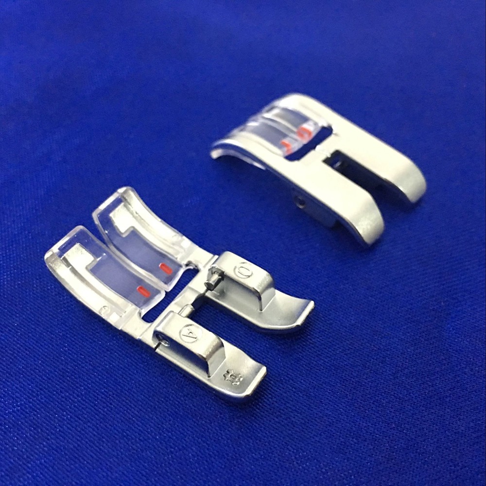 1Pc 9mm Zig Zag Presser Foot # - Seam Gauge Metal recension och pris