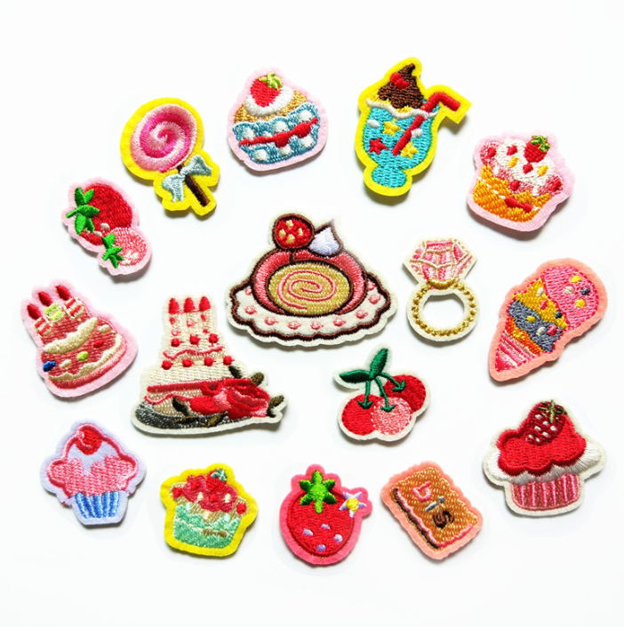 10 Pcs Fruit Cake Embroidered  - Sewing Id recension och pris