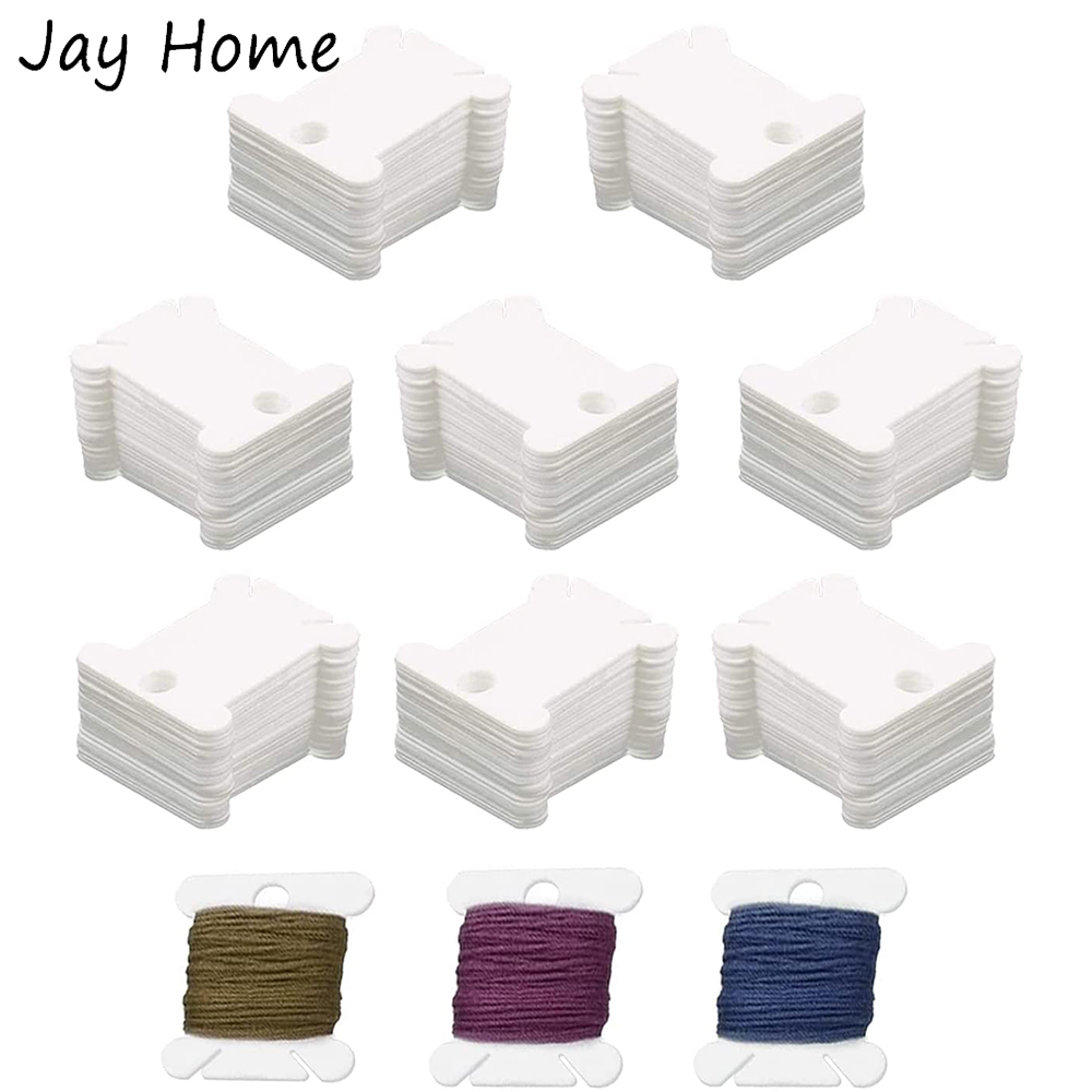 50/100Pcs Plastic Floss Bobbin - Embroidery Floss Thread recension och pris