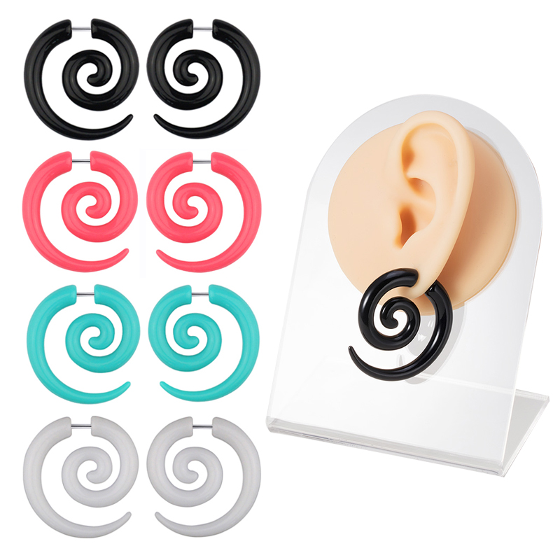 2pcs Acrylic Fake Plug Tunnel  - Seam Gauge Metal recension och pris