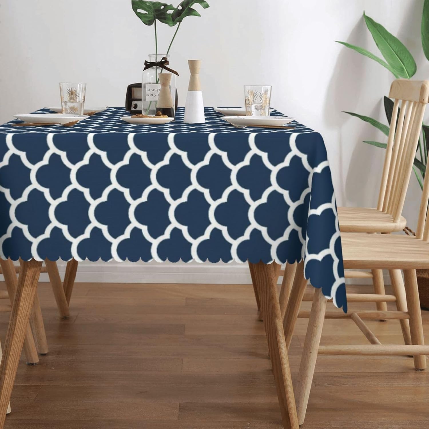 Blue Tablecloth Navy Cloud Sea - Century Textile & Sewing Supply Hours recension och pris