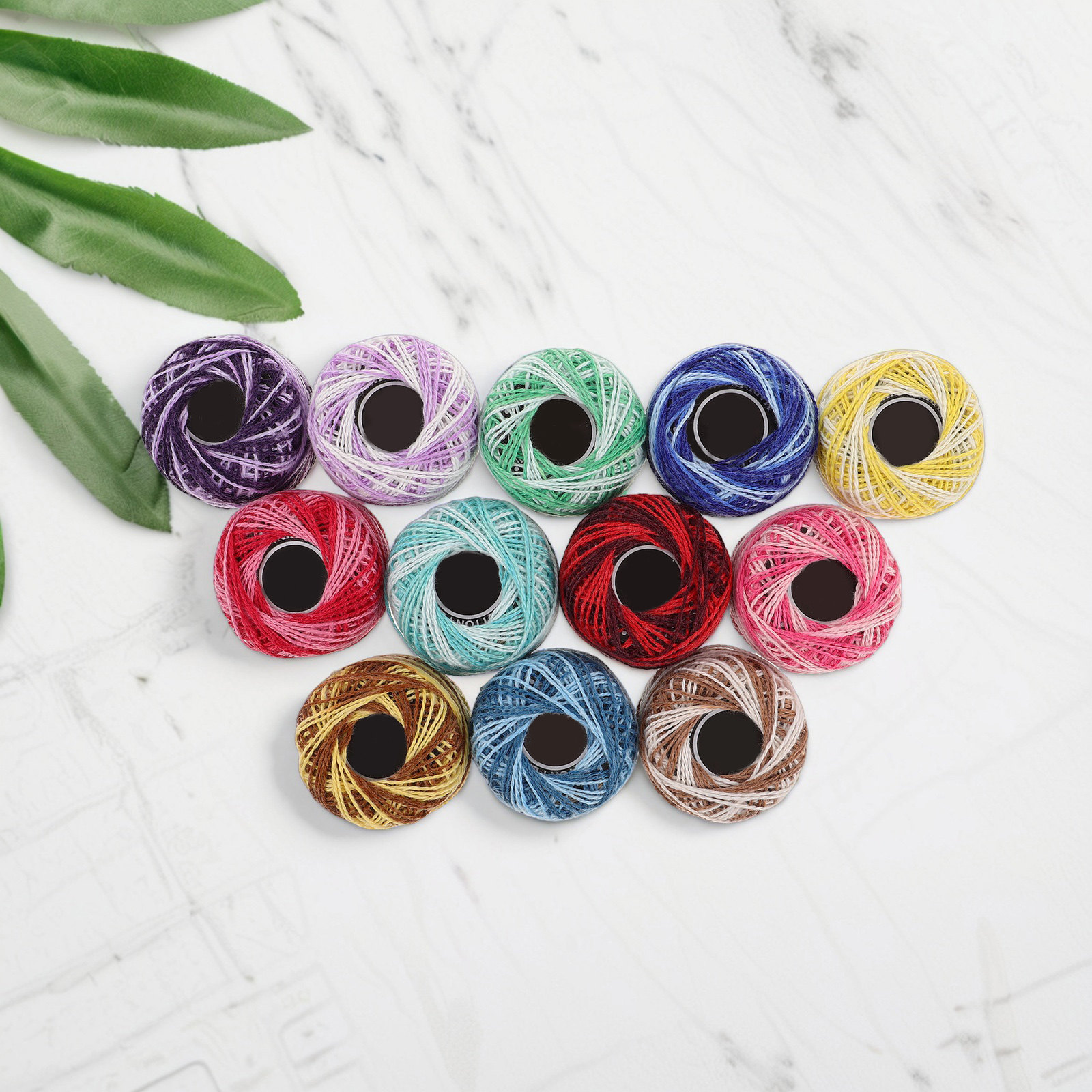 12Pcs Colorful Cotton Embroide - Embroidery Floss Thread recension och pris