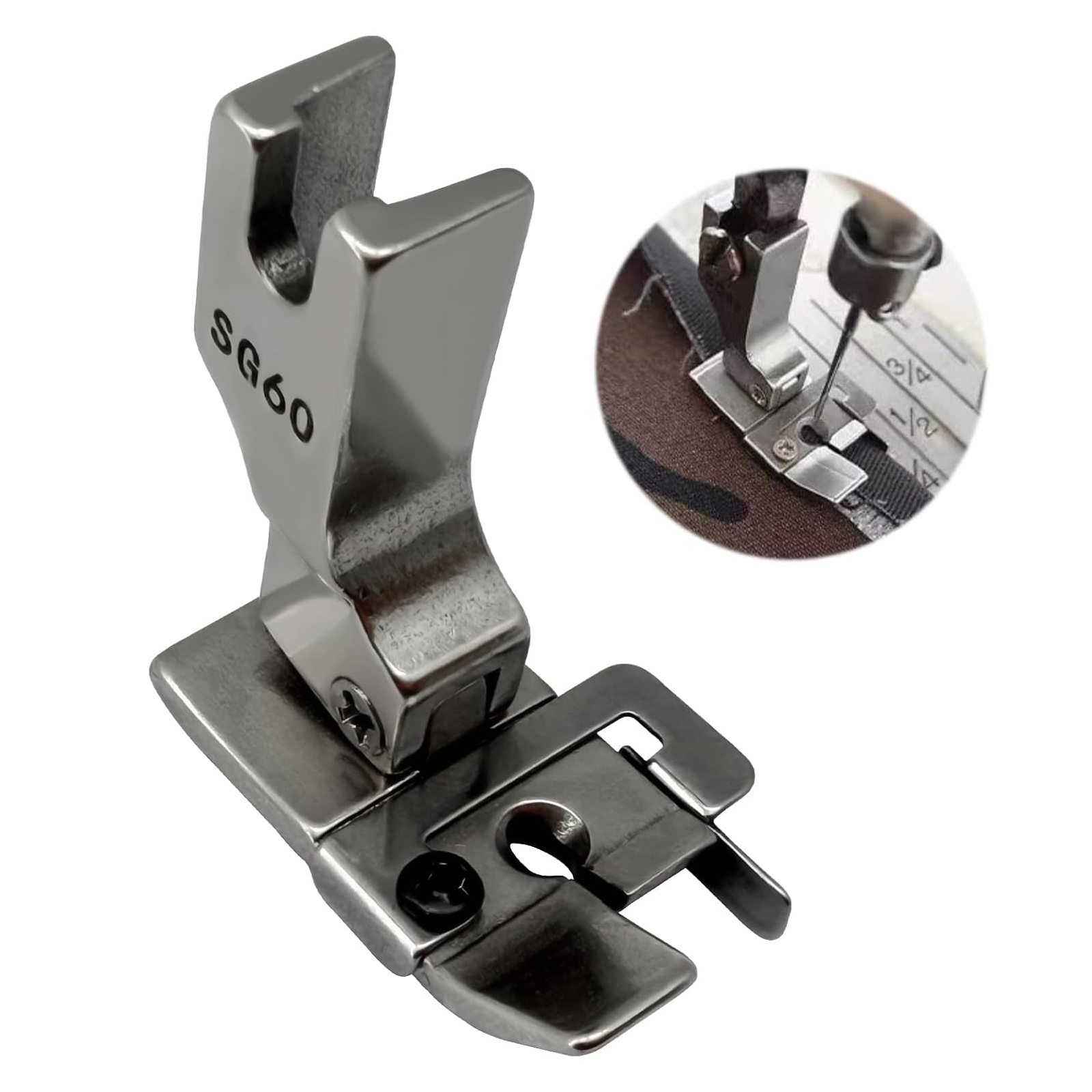 1/4 Inch Seam Foot #SG60 With  - Seam Gauge Metal recension och pris