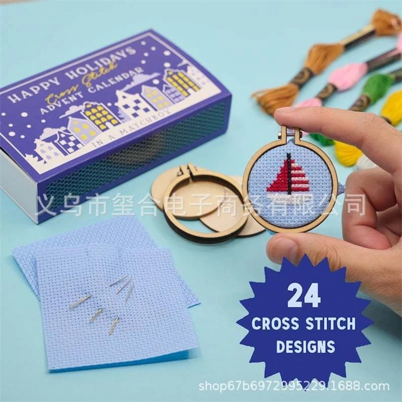 24 Days Countdown Cross Stitch - Embroidery Floss Thread recension och pris
